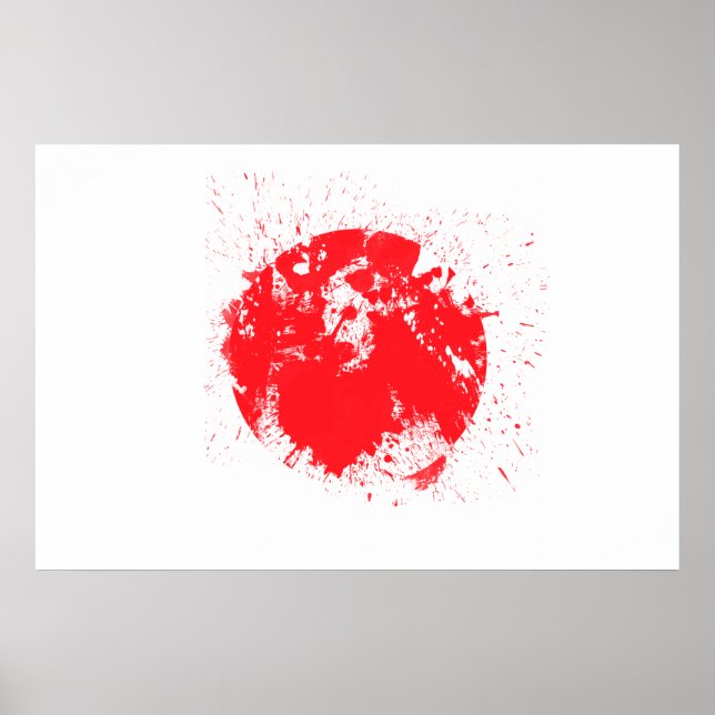 Poster Drapeau du Japon (Devant)