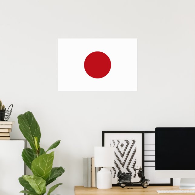 Poster Drapeau du Japon (Bureau à domicile)