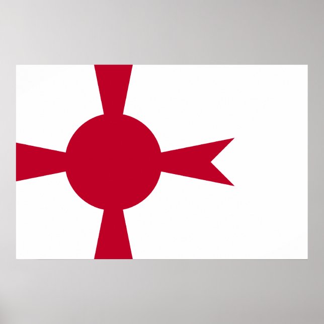 Poster Drapeau du Japon, commandant de la marine impérial (Devant)