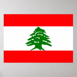 Poster Drapeau du Liban