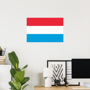 Poster Drapeau du Luxembourg
