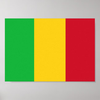 Poster Drapeau du Mali
