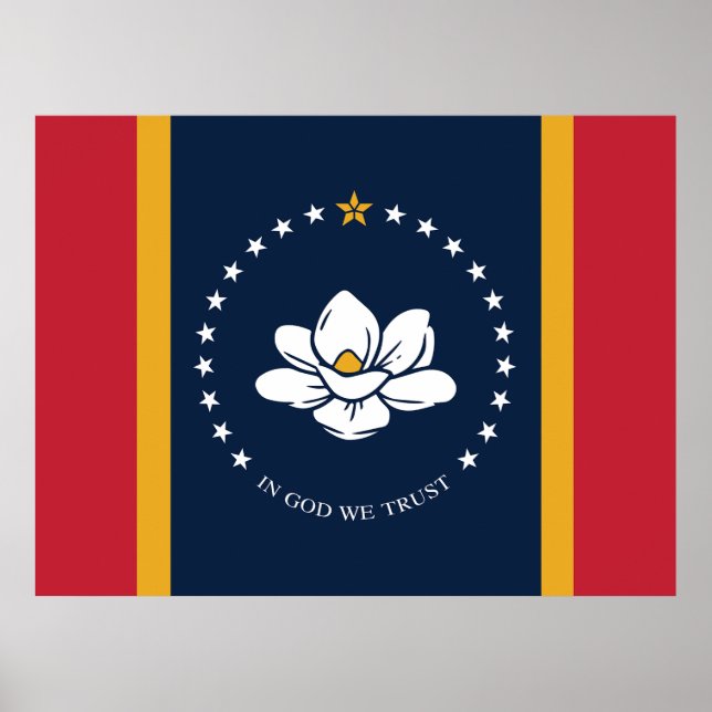 Poster Drapeau du Mississippi  (Devant)