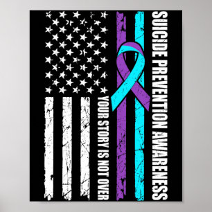 Poster Drapeau du Mois de la sensibilisation à la prévent