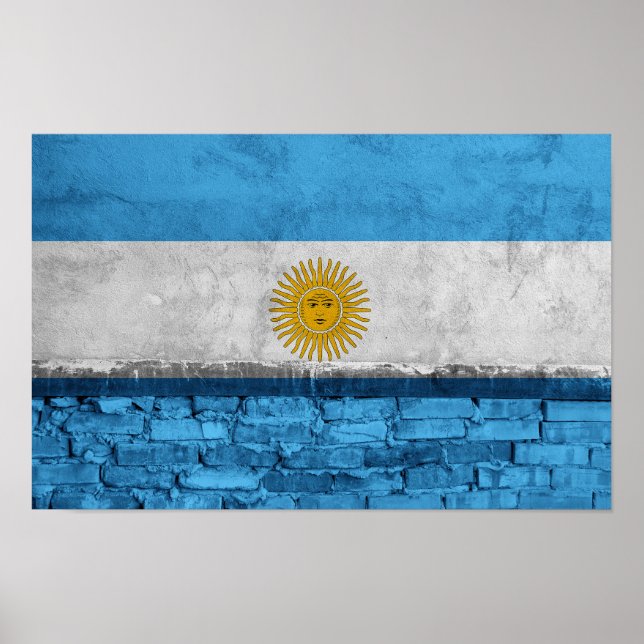 Poster Drapeau du mur d'Argentine (Devant)