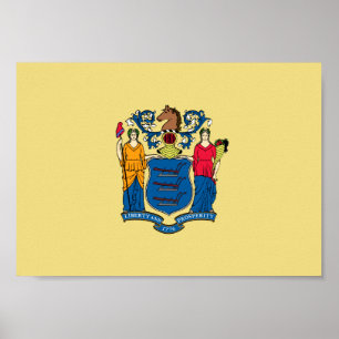 Poster Drapeau du New Jersey