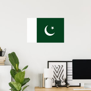 Poster Drapeau du Pakistan