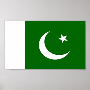 Poster Drapeau du Pakistan