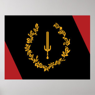 Poster Drapeau du patrimoine des Noirs américains