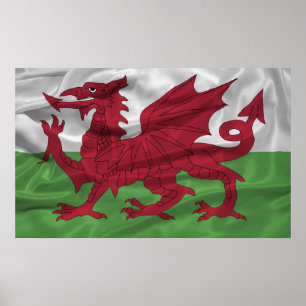 Poster Drapeau du Pays de Galles