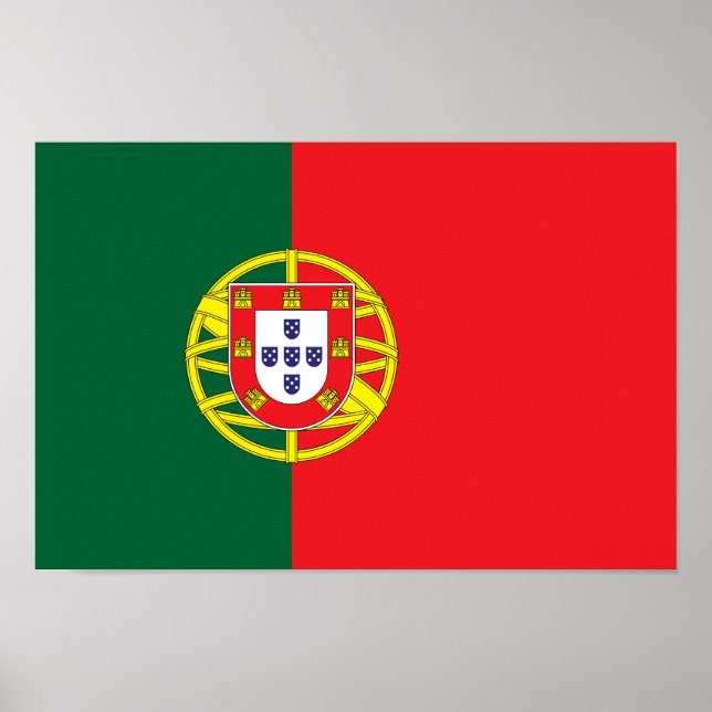 Poster Drapeau du Portugal (Devant)