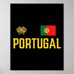 Poster Drapeau du Portugal Fan de football portugais Homm