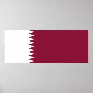 Poster Drapeau du Qatar
