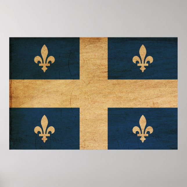 Poster Drapeau du Québec (Devant)