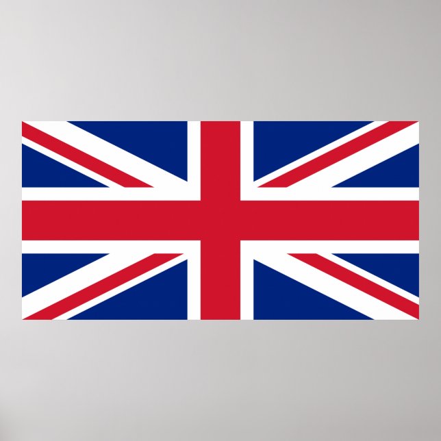 Poster Drapeau du Royaume-Uni Angleterre Union Jack (Devant)