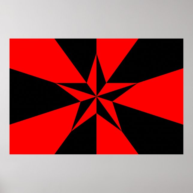 Poster Drapeau du socialisme libertaire (Devant)
