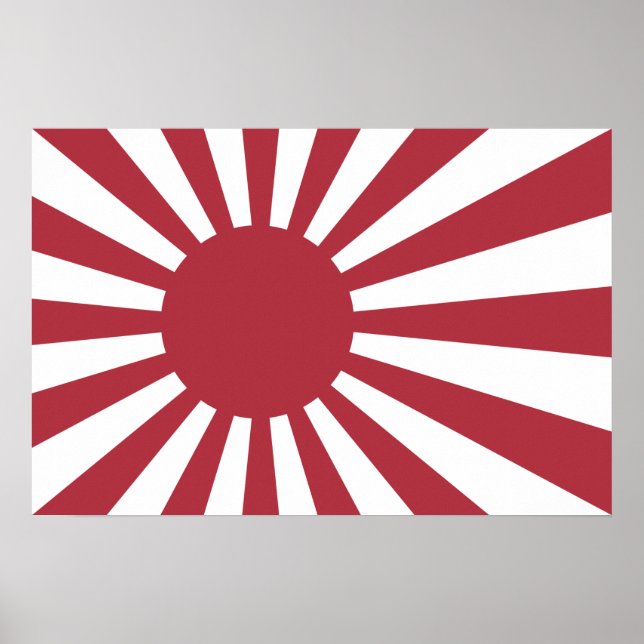 Poster Drapeau du soleil levant impérial du Japon, Edo à  (Devant)