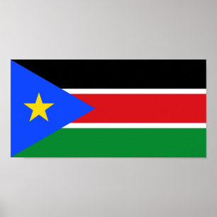 Poster Drapeau du Soudan du Sud