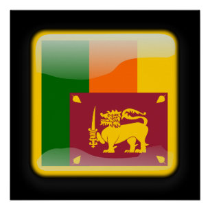 Poster Drapeau du Sri Lanka
