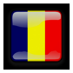 Poster Drapeau du Tchad