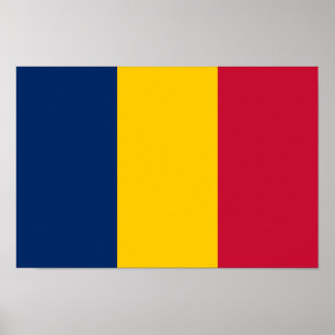 Poster Drapeau du Tchad