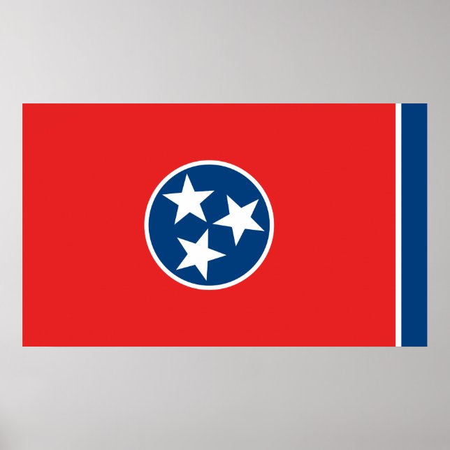 Poster Drapeau du Tennessee (Devant)