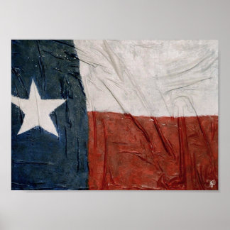 Poster Drapeau du Texas