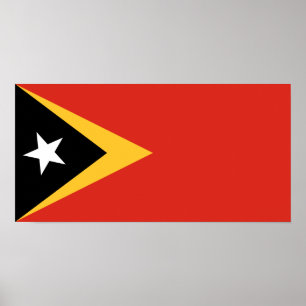 Poster Drapeau du Timor oriental