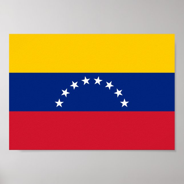 Poster Drapeau du Venezuela (Devant)