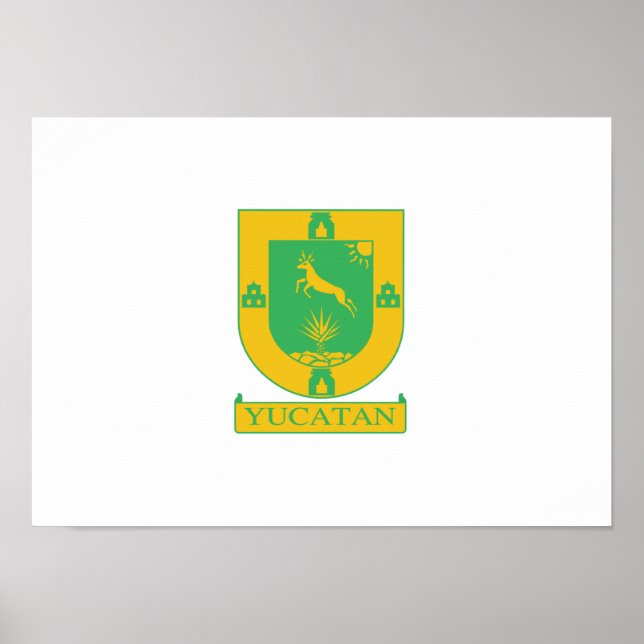 Poster Drapeau du Yucatan (Devant)