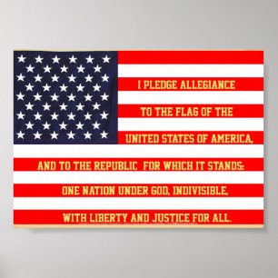 POSTER DRAPEAU ÉTATS-UNIS AVEC MOTS DE PLAISANCE