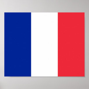 Poster Drapeau français