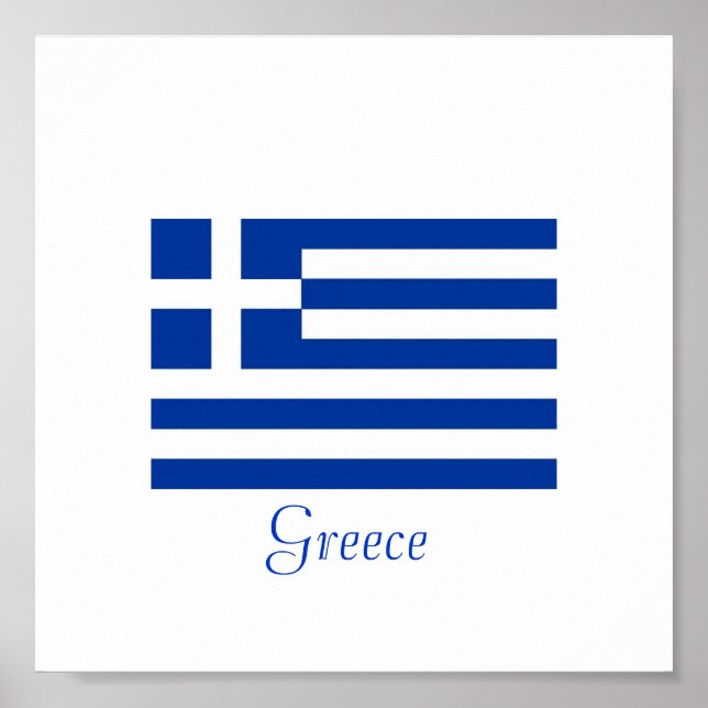 Poster Drapeau grec (Devant)