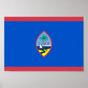 Poster Drapeau Guam