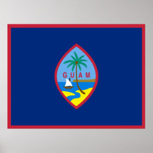 Poster Drapeau Guam