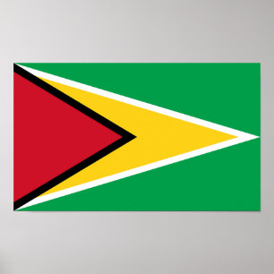 Poster Drapeau Guyana