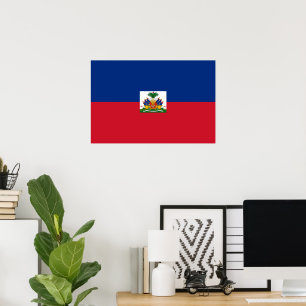Poster Drapeau Haïti