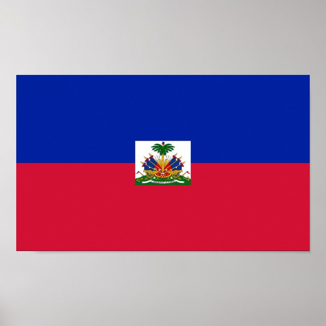 Poster Drapeau Haïti (Devant)