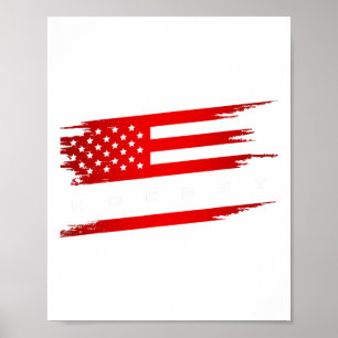 Poster Drapeau Hockey - Hockey T-10