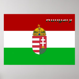 Poster Drapeau hongrois