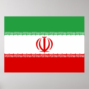Poster Drapeau Iran