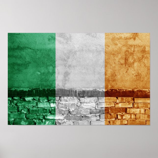 Poster Drapeau irlandais (Devant)