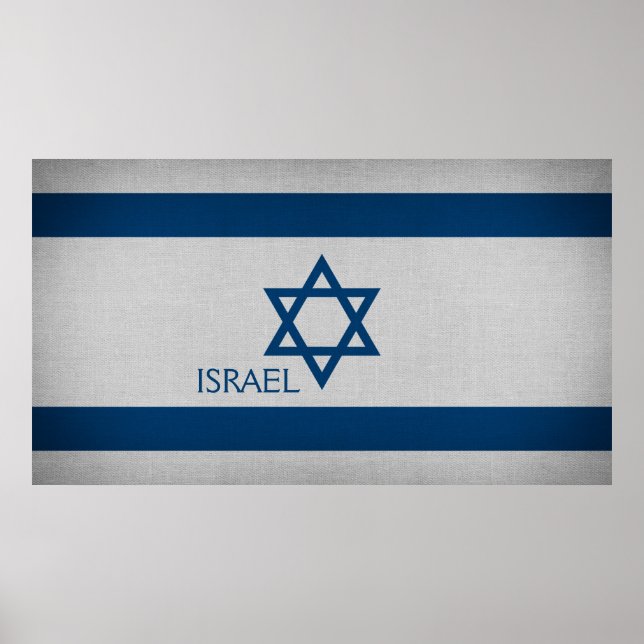 Poster Drapeau Israël (Devant)