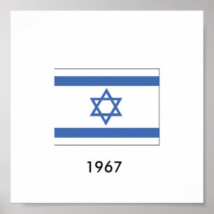 Poster Drapeau Israël 1967
