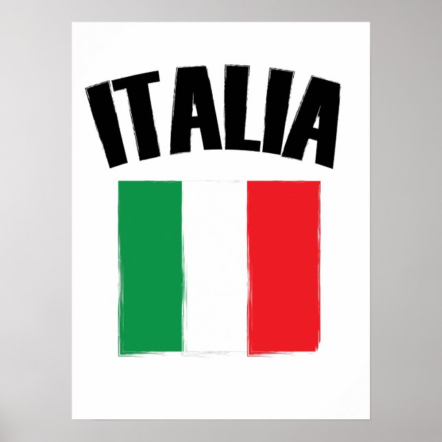 Poster Drapeau Italie (Devant)