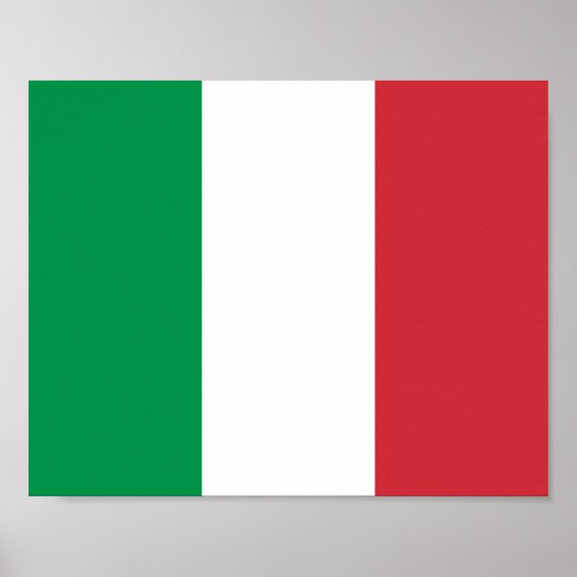 Poster Drapeau Italie (Devant)