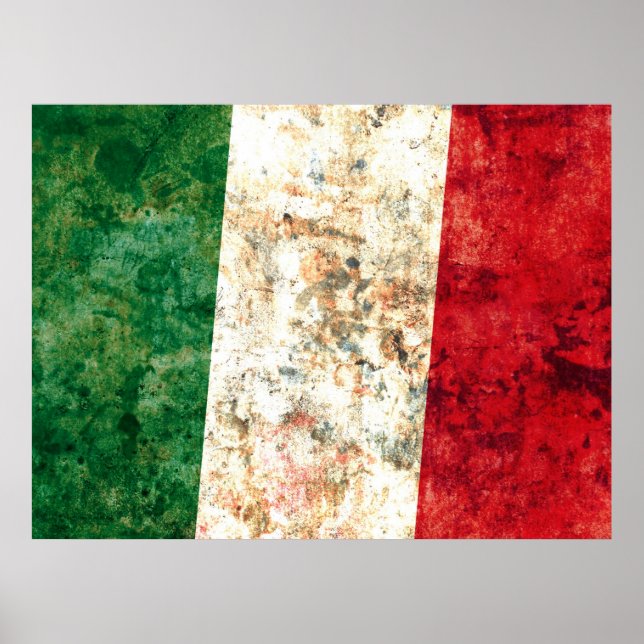 Poster Drapeau italien (Devant)