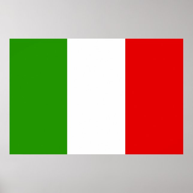 Poster Drapeau italien (Devant)