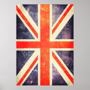 Poster drapeau Jack vintage