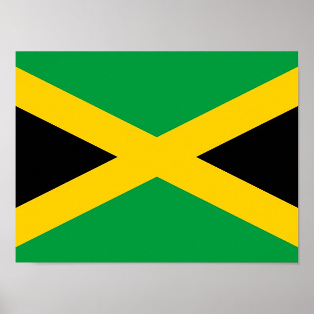 Poster Drapeau jamaïcain (Devant)